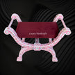 MOP Inlay Jenny Stool Floral Design Pink 2