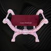 MOP Inlay Jenny Stool Floral Design Pink 2