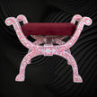 MOP Inlay Jenny Stool Floral Design Pink 4