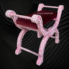 MOP Inlay Jenny Stool Floral Design Pink 3