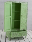 MOP Inlay Floral Armoire Green 2