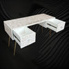 MOP Inlay Scroll Vine Desk White 3