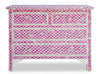 Pink Colored Bone Inlay Marrakech Chest Of 4 Drawer 4