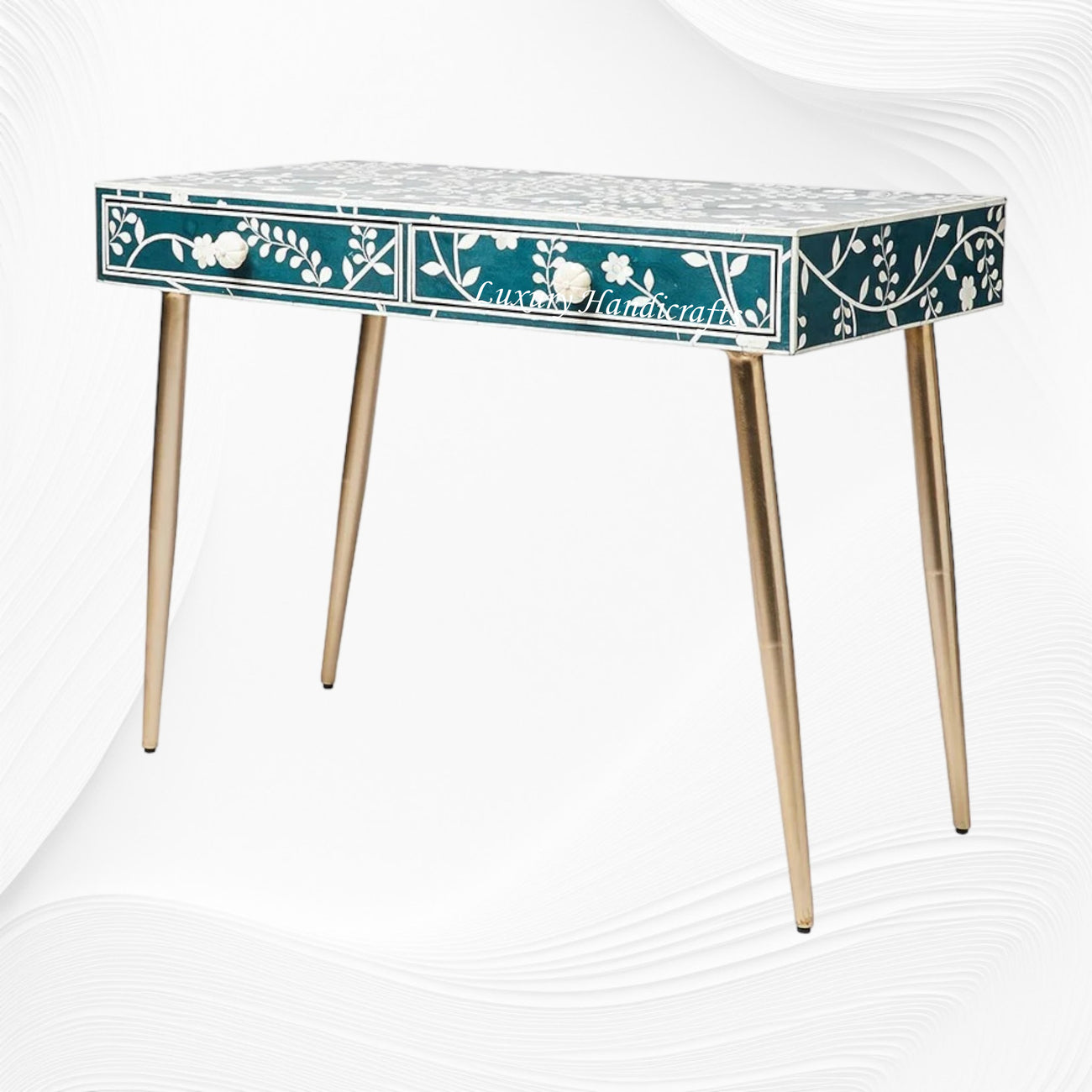 Bone Display Table Buy Online Bone Inlay Console Tables | Desks At Best Price – Page 3 ...